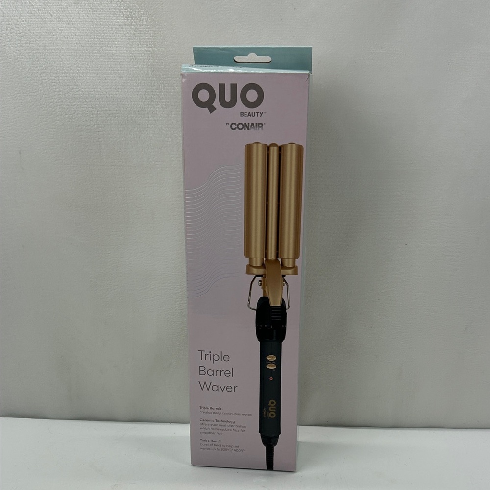 Quo Beauty Triple Barrel Waver Hair Curler *NEW*